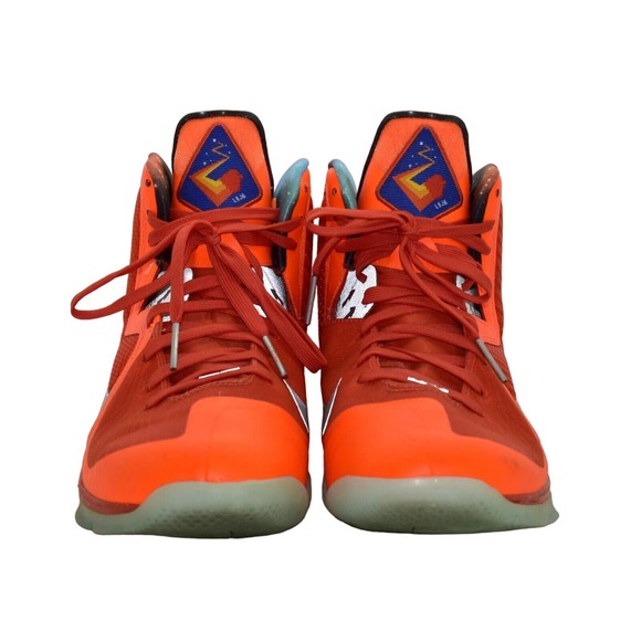 D0 Auth NIKE Lebron IX Big Bang Total Orange/Reflect Slvr Shoes DH8006-800 Sz 10 main image 4